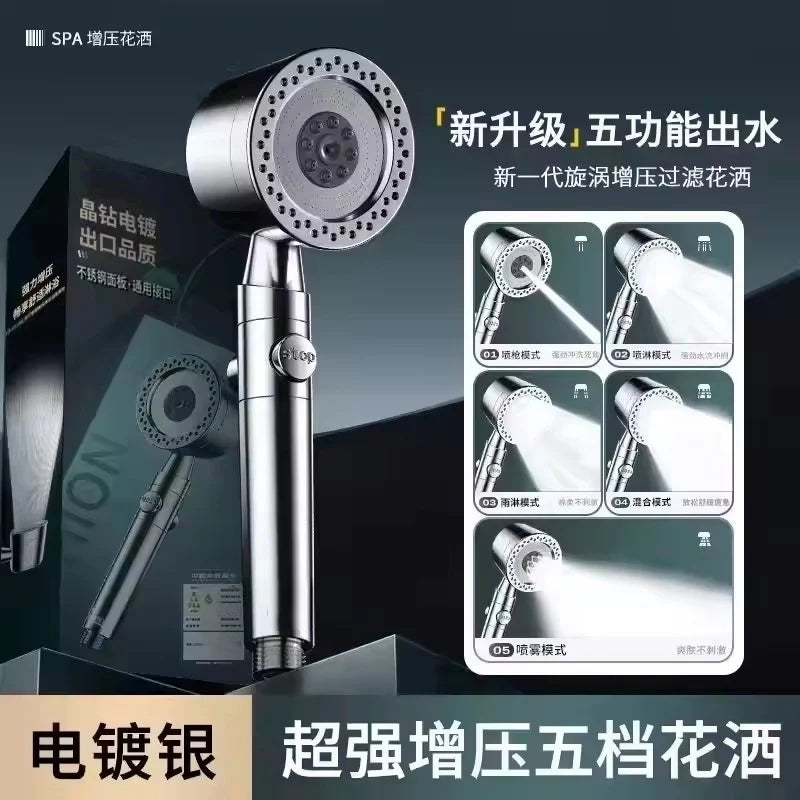 Hard Water Shower Filter Head — Stop Hair Damage, Softer Skin, Instant Fit