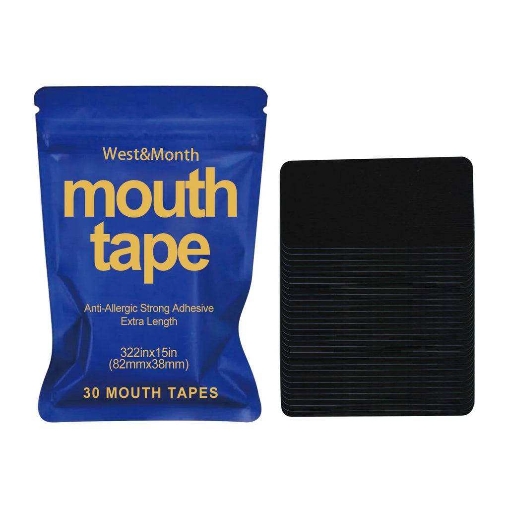 Sleep Mouth Tape Strips — Nose Breathing, Deeper Sleep, Less Snoring | 30 Night Supply